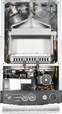 baxi combi instant 105e combustion chamber and display board.gif